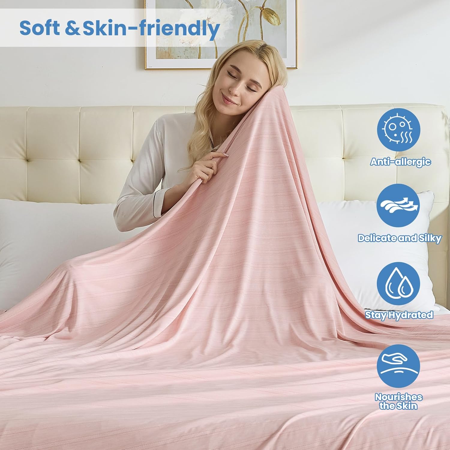 Lightweight Summer Cooling Blanket - Soft Comfort for Hot Sleepers