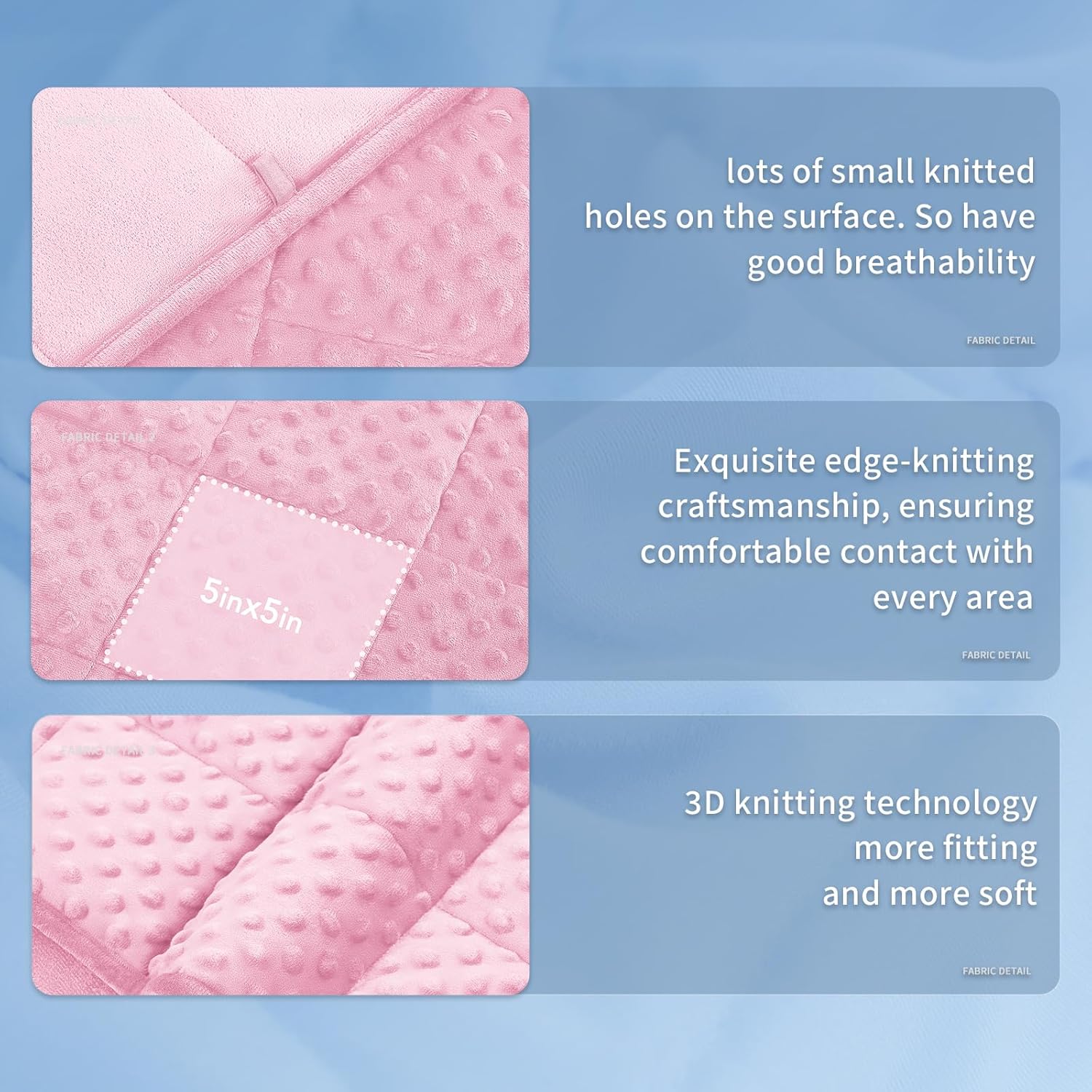 Cooling Microfiber Weighted Blanket with Dots – Soft All-Season Comfort