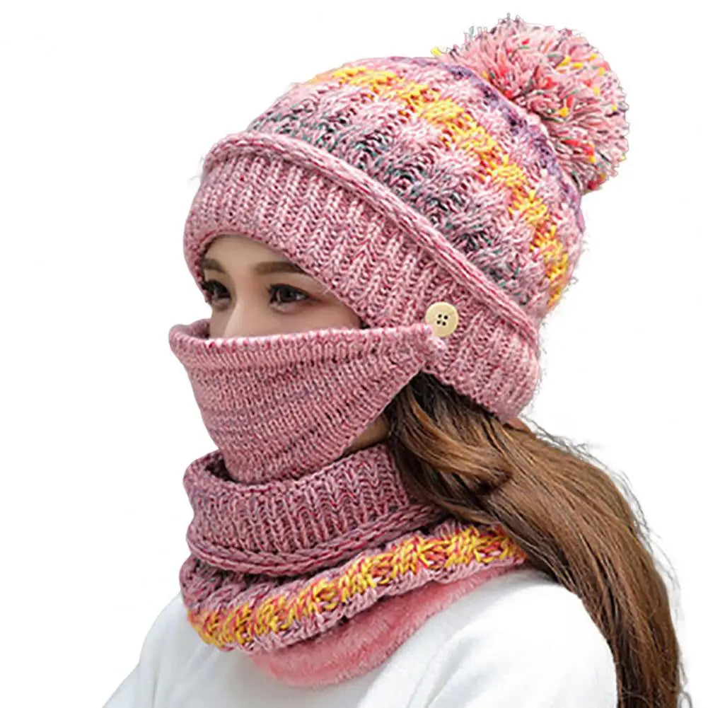 Warmth & Style: Plush Hat and Scarf Duo with Velvet Touch