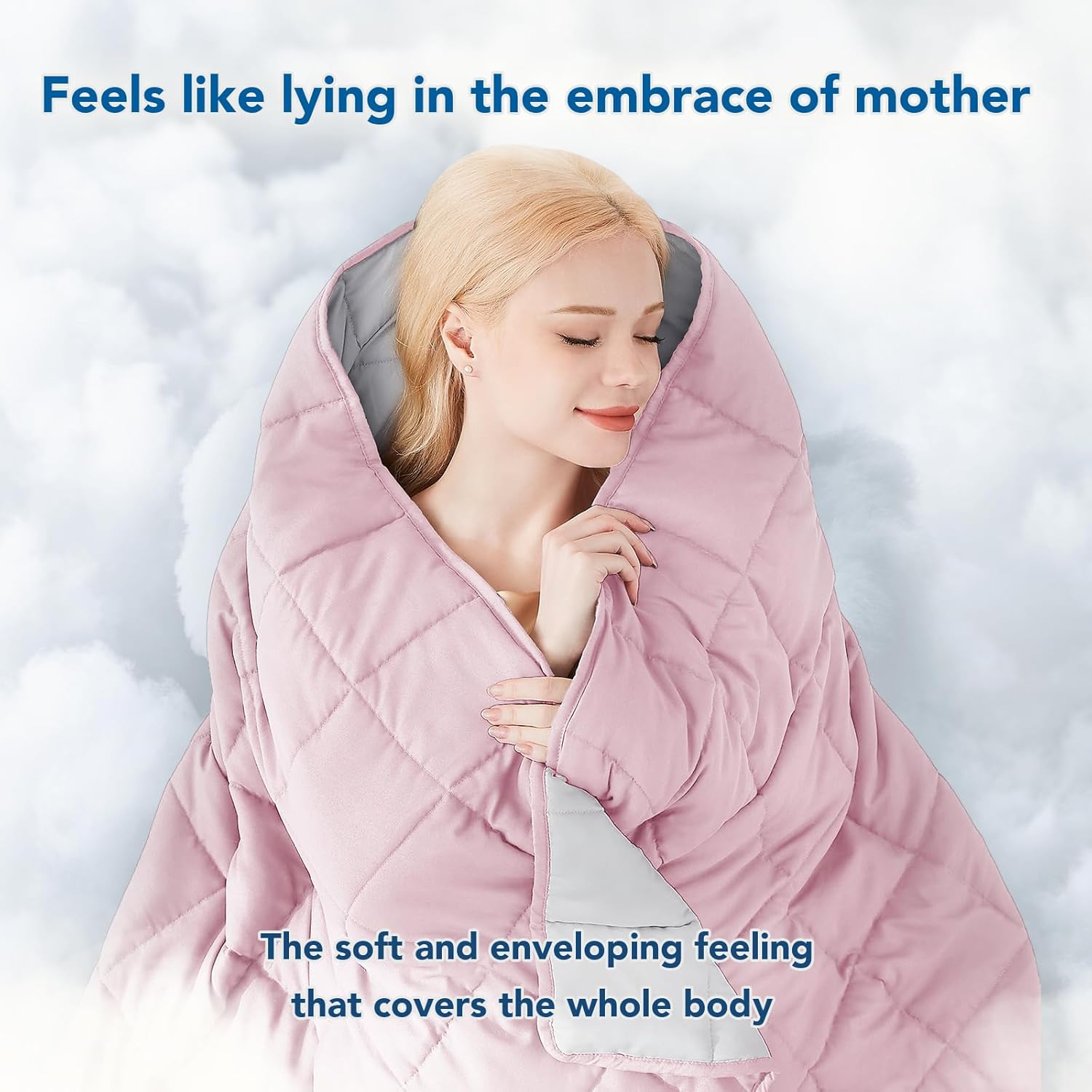 Cooling Microfiber Weighted Blanket for Year-Round Comfort and Relaxation