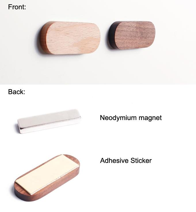 Sleek Wooden Magnetic Key Organizer for Wall Mounting