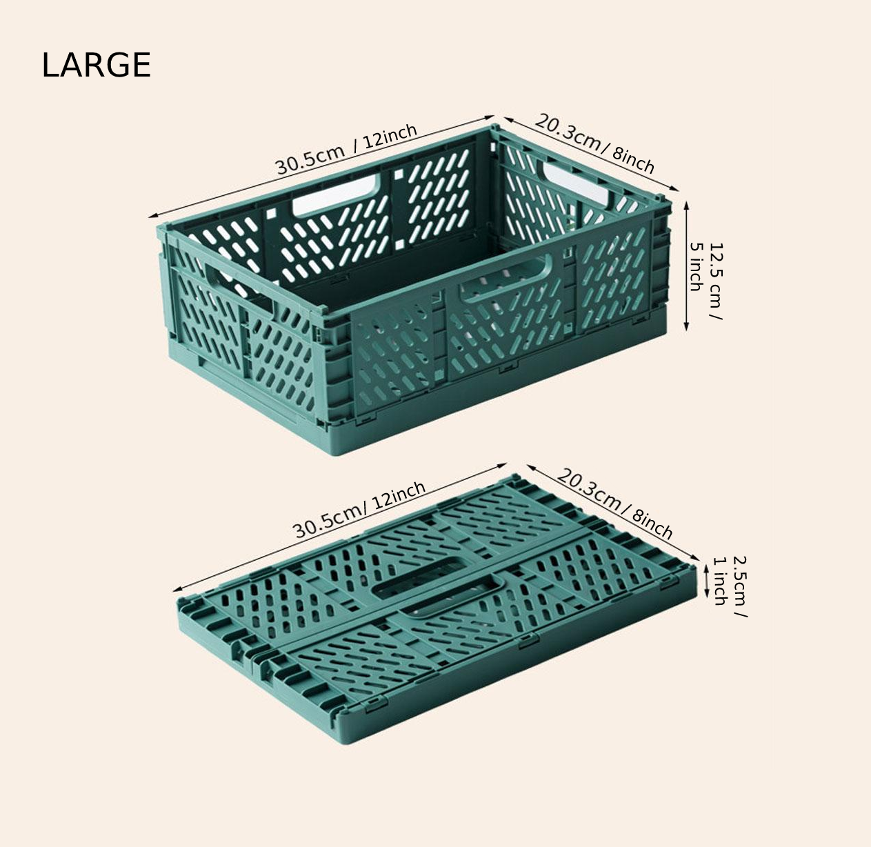 Taavita Eco-Friendly Stackable Plastic Storage Boxes