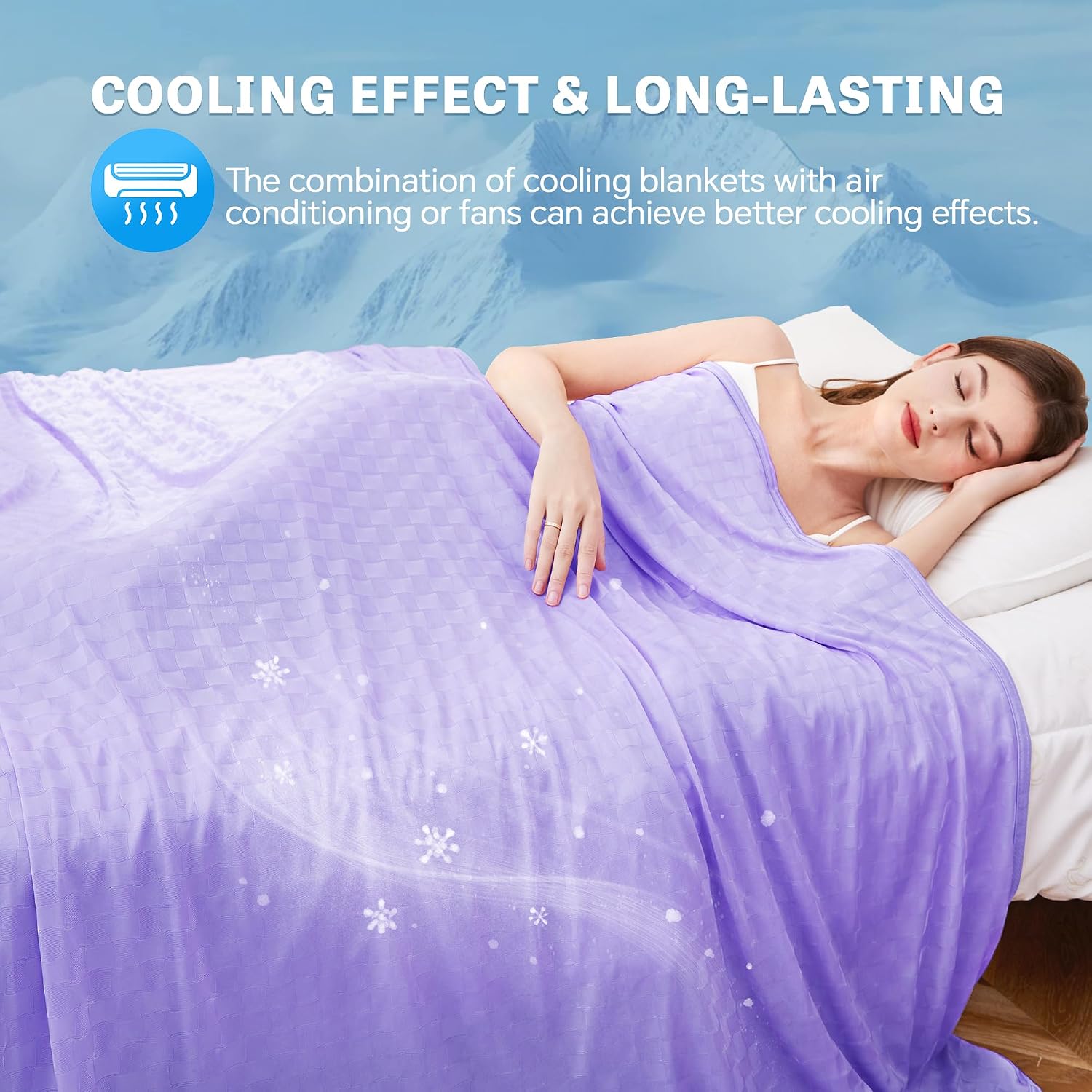 Cooling Summer Blanket - Lightweight & Breathable Double-Sided Chill Effect