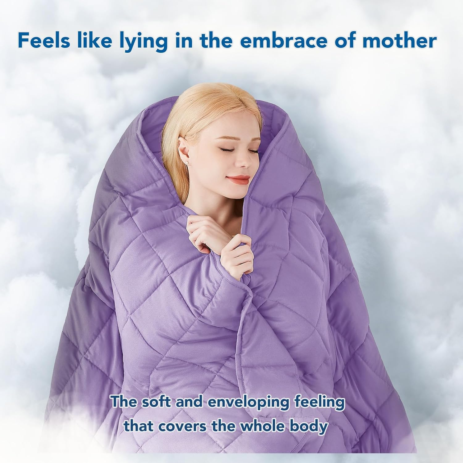 Cooling Microfiber Weighted Blanket for Year-Round Comfort and Relaxation