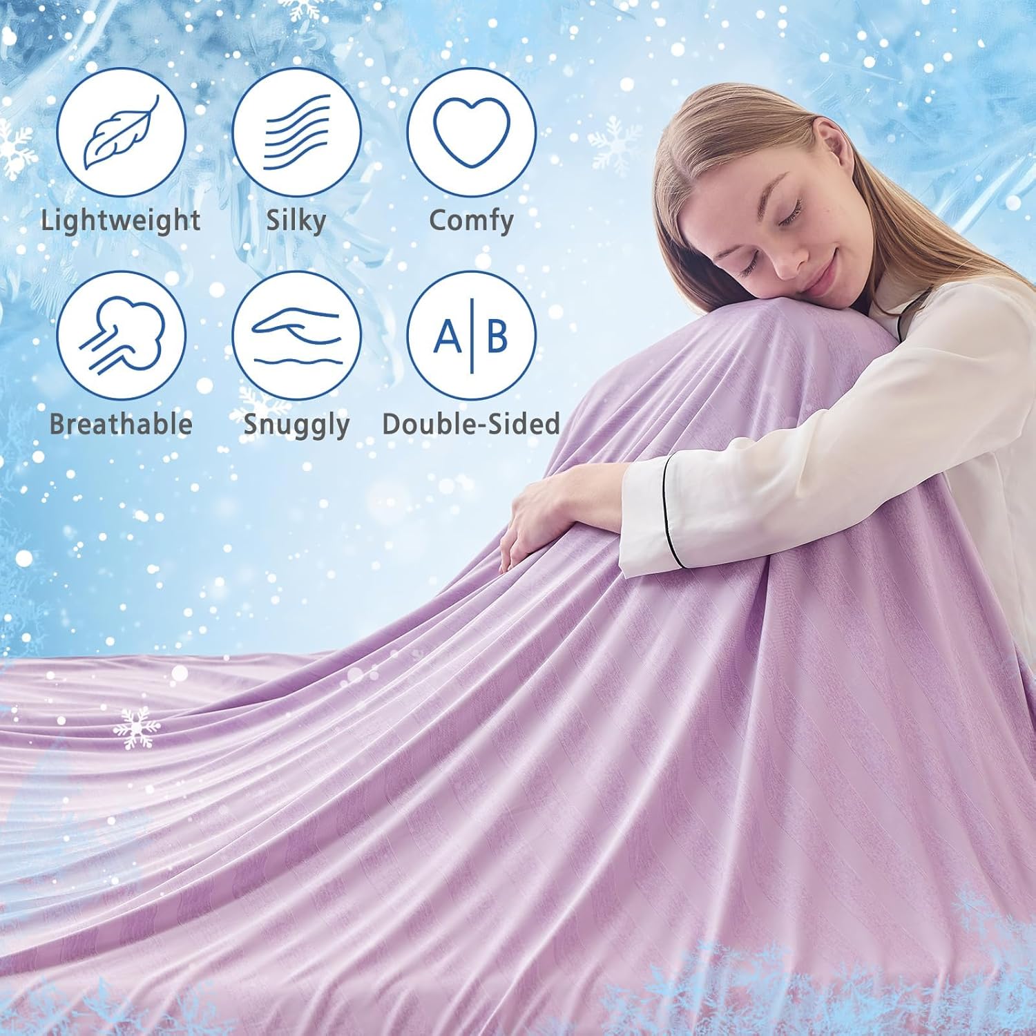 Cooling Blanket with Arc-Chill Technology – Lightweight and Breathable for Warm Sleepers