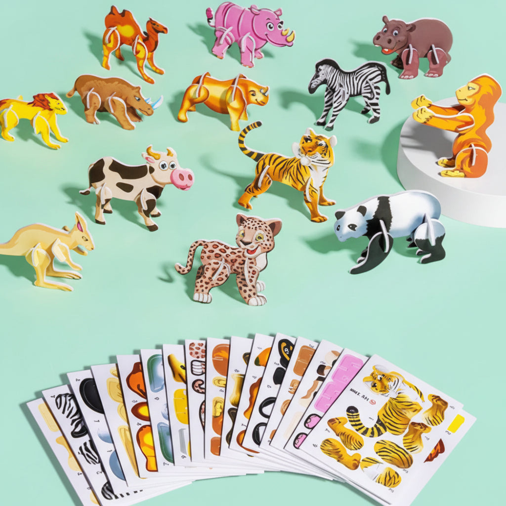 Interactive 3D Animal Puzzle Set for Learning and Fun