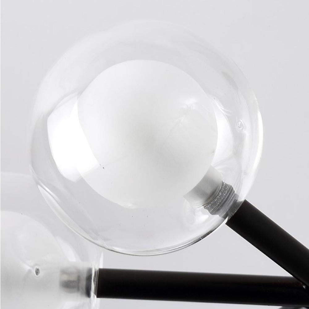 25-Light LED Cluster Glass Bubble Taavita Chandelier Hanging Ceiling Lights