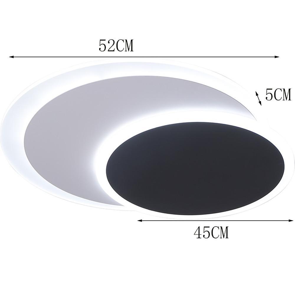 2-Light Circle Flush Mount Ceiling Light for Living Room LED Taavita Kids Lighting