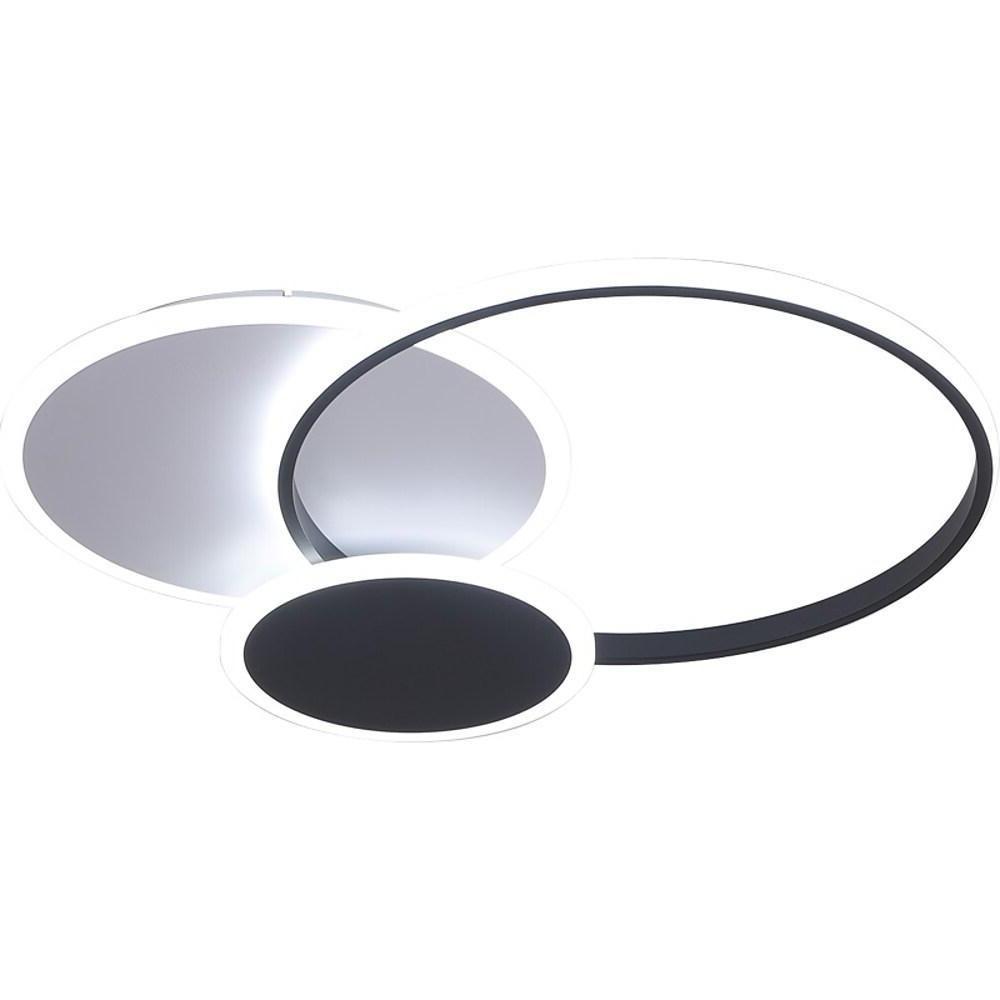 3 Circle LED Flush Mount Ceiling Light for Bedroom - Artistic Nordic Style by Taavita