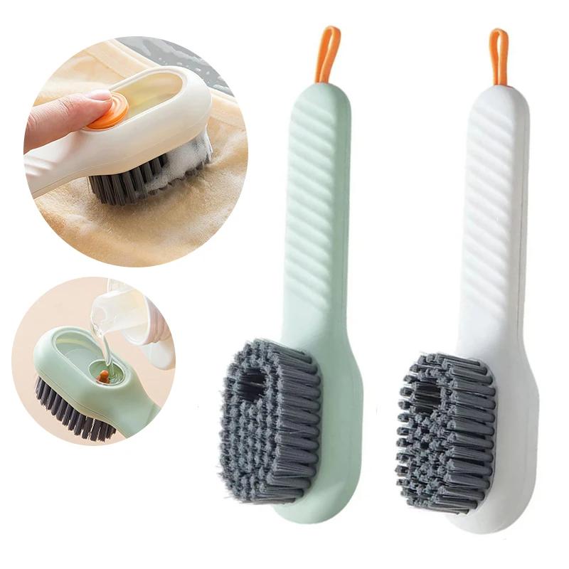 Dual Action Shoe Care Brushes with Automatic Dispensing