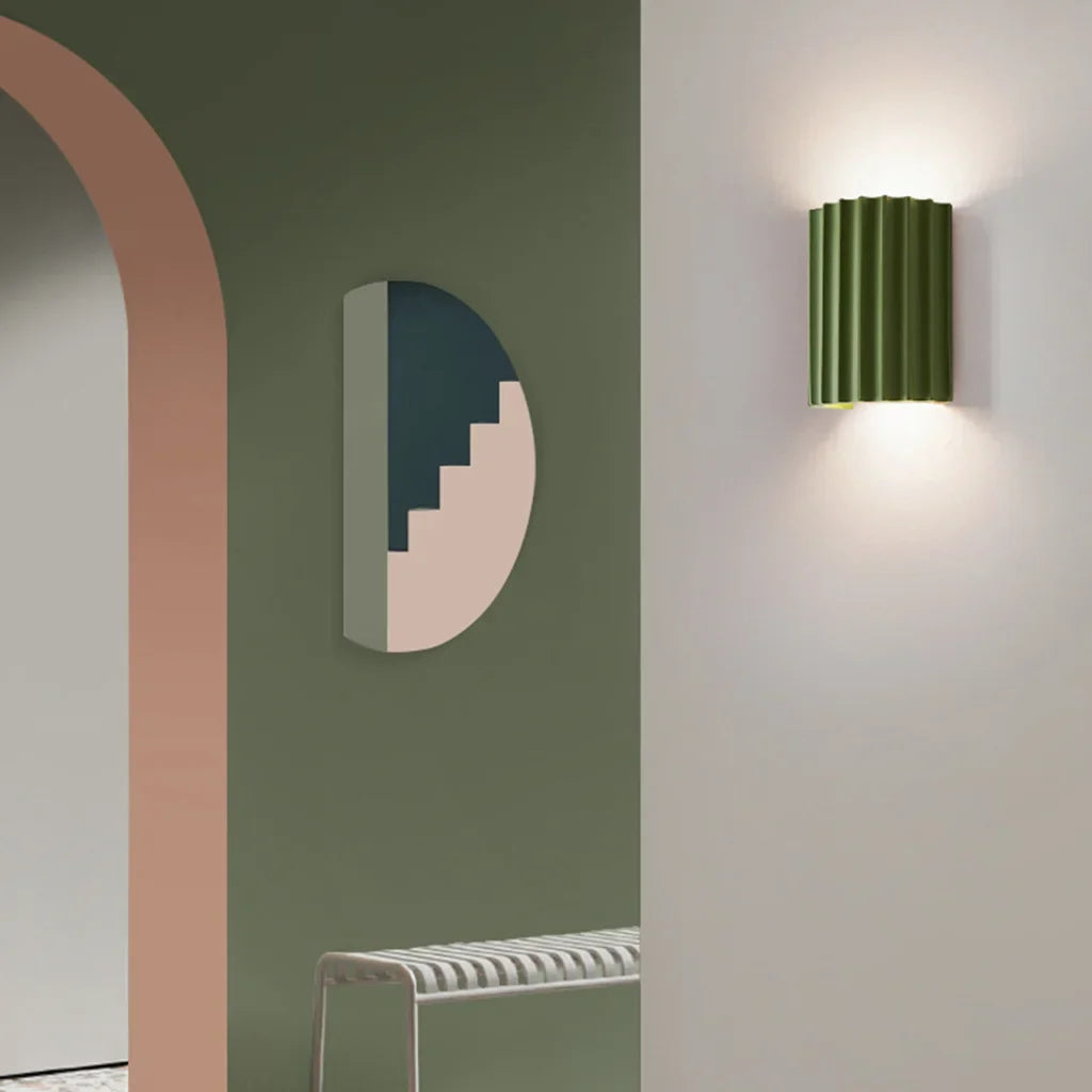 Taavita Ribbed Wall Light Made of Resin