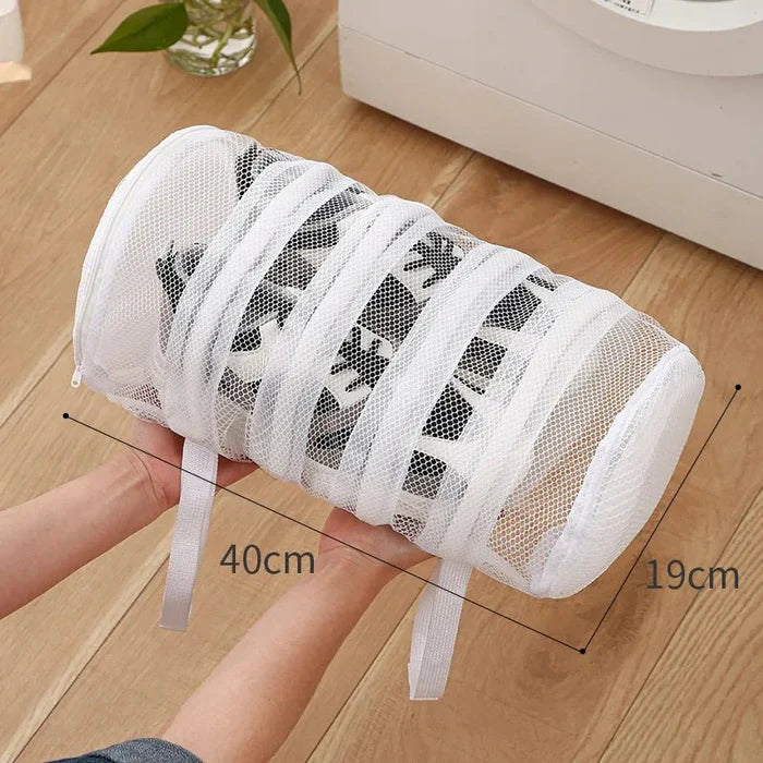 Zippered Washing Bag for Shoes - Reusable Laundry Cleaner for Sneakers