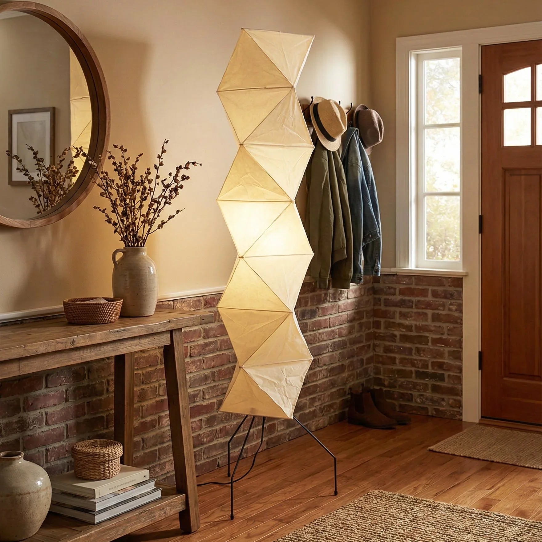 Elegant 74-Inch Geometric Floor Lamp for Modern Spaces