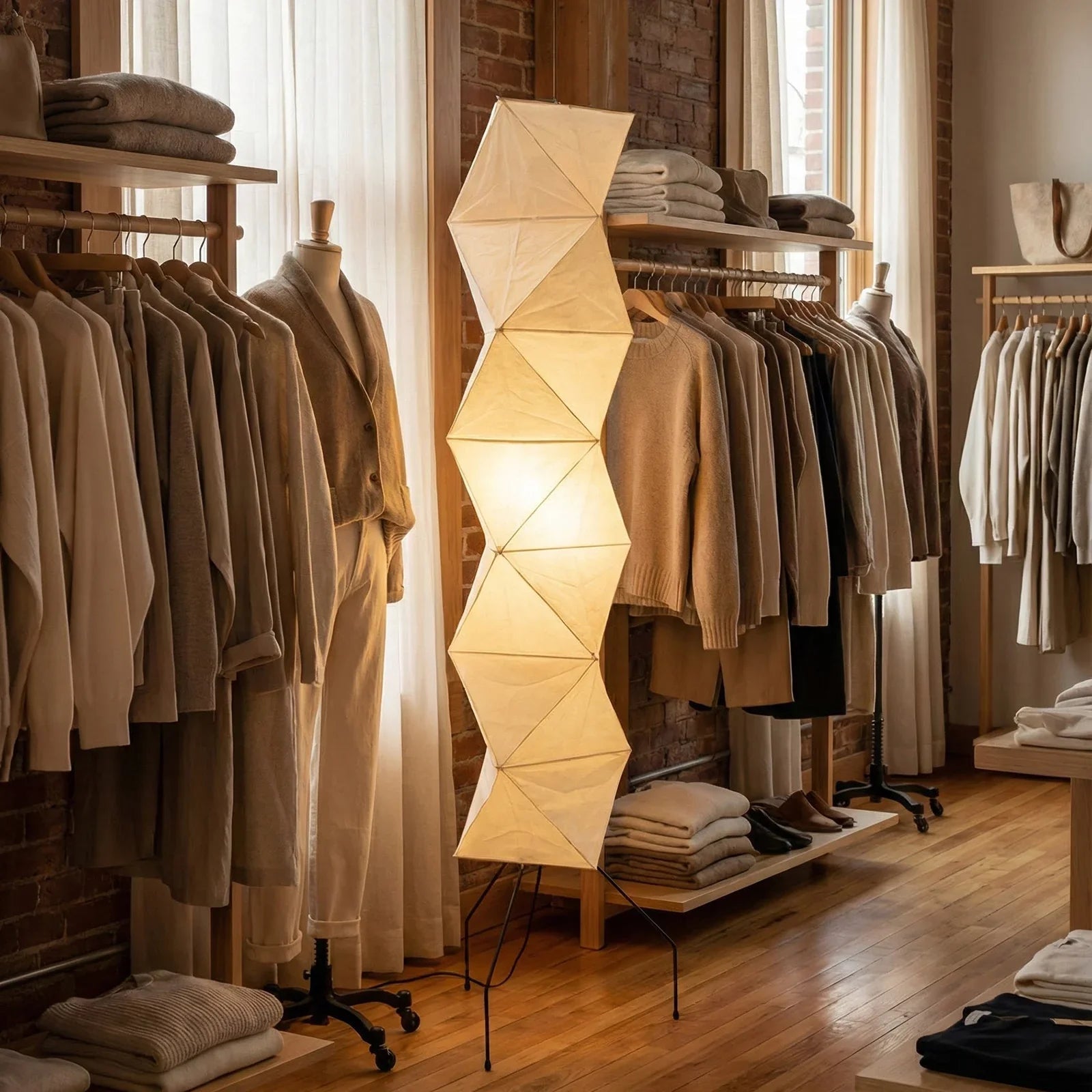 Elegant 74-Inch Geometric Floor Lamp for Modern Spaces