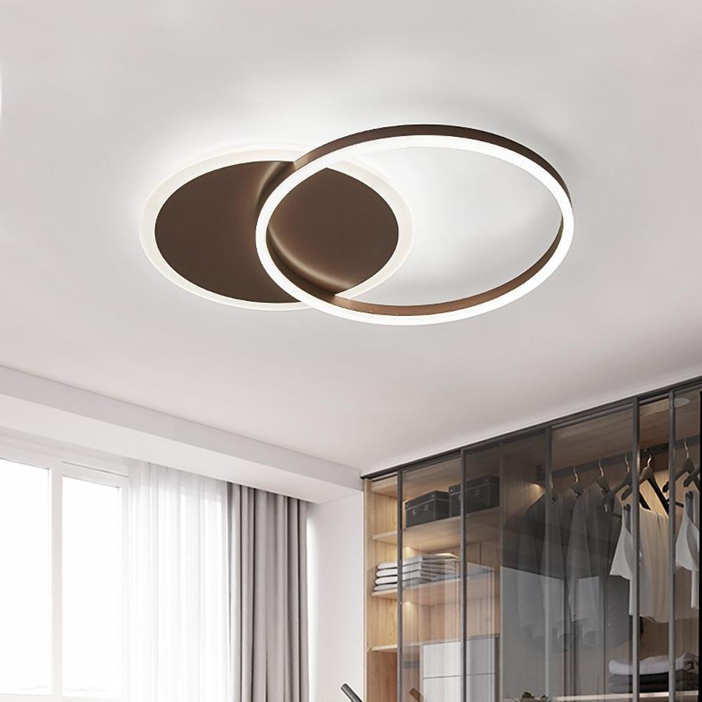 22'' Flush Mount Ceiling Light with Two Ringed Ambient LED Bulb by Taavita