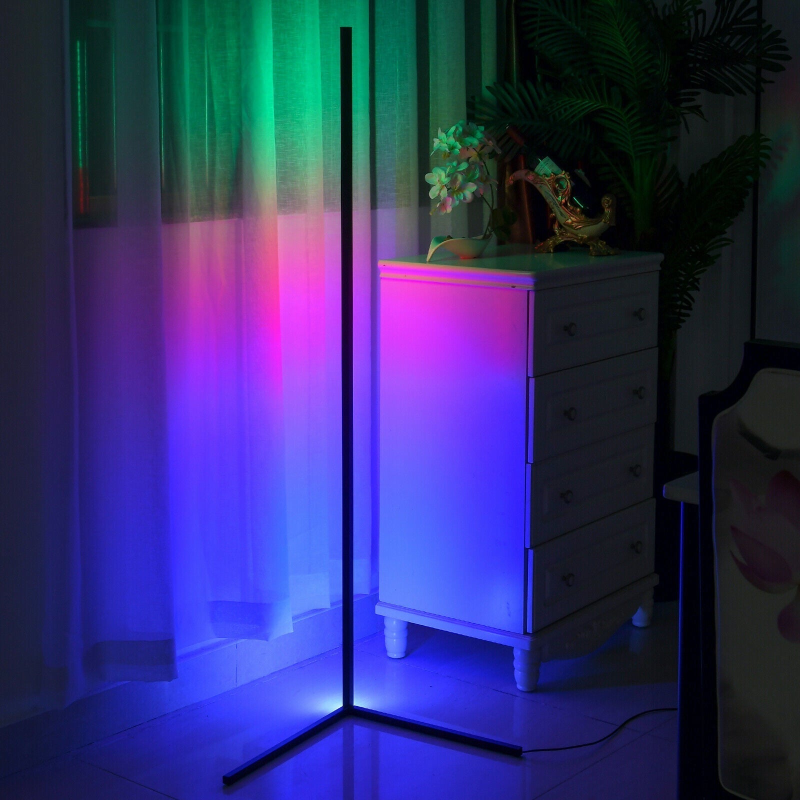 Taavita LED RGB Color-Changing Futuristic Floor Lamp