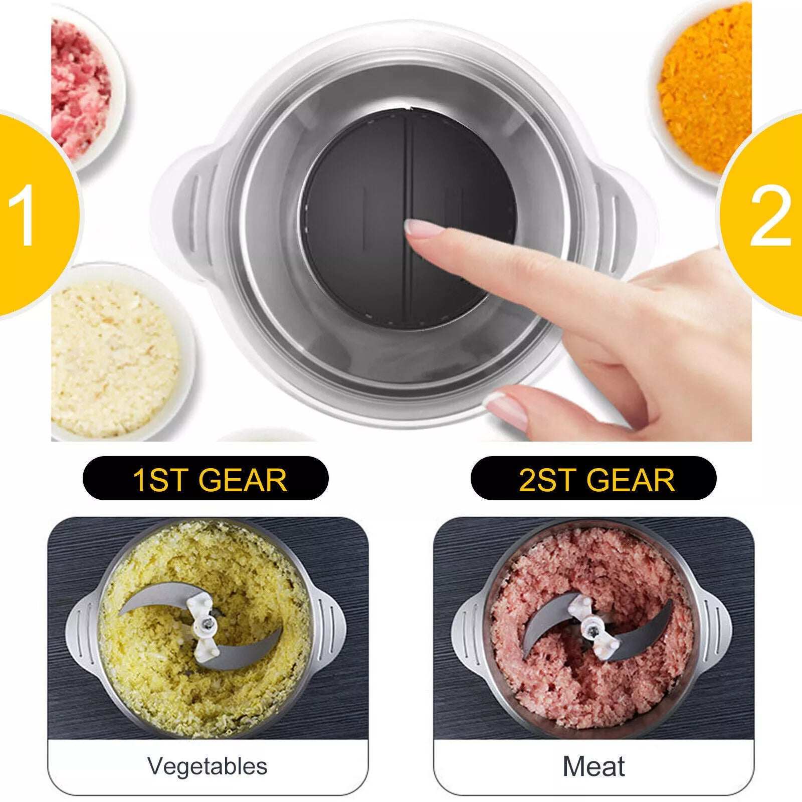 2L Versatile Food Prep Chopper