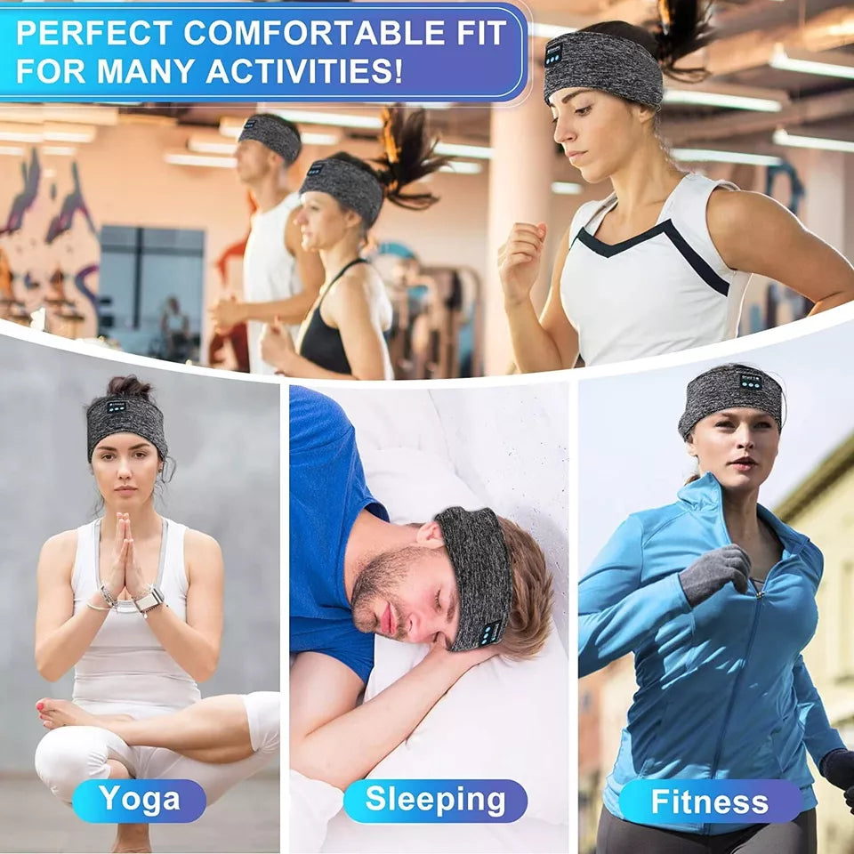 Comfort Fit Wireless Headband Headphones for Sleep & Sports