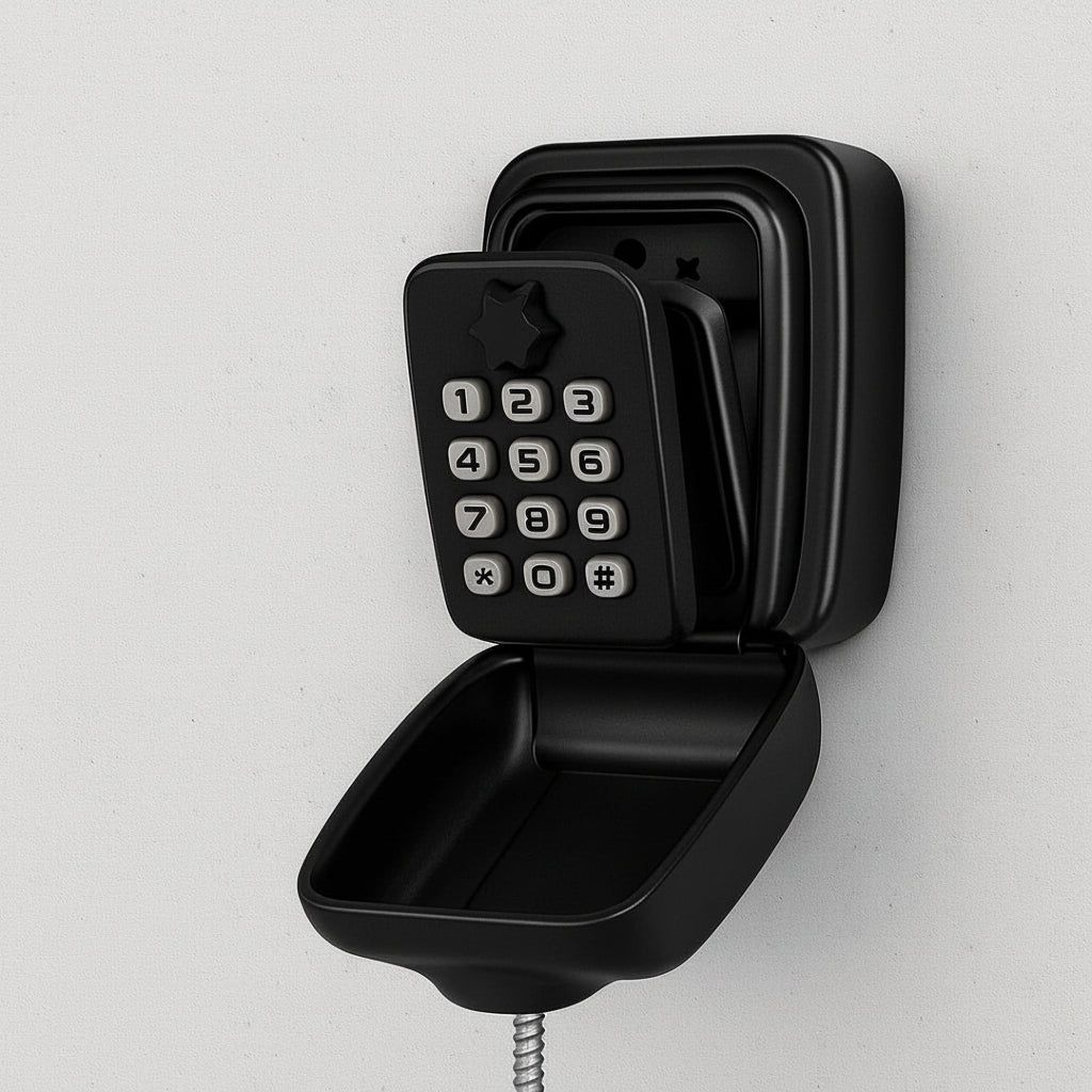 SecureKey Vault: Waterproof Wall-Mounted Key Storage Box