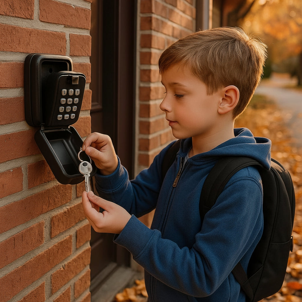 SecureKey Vault: Waterproof Wall-Mounted Key Storage Box