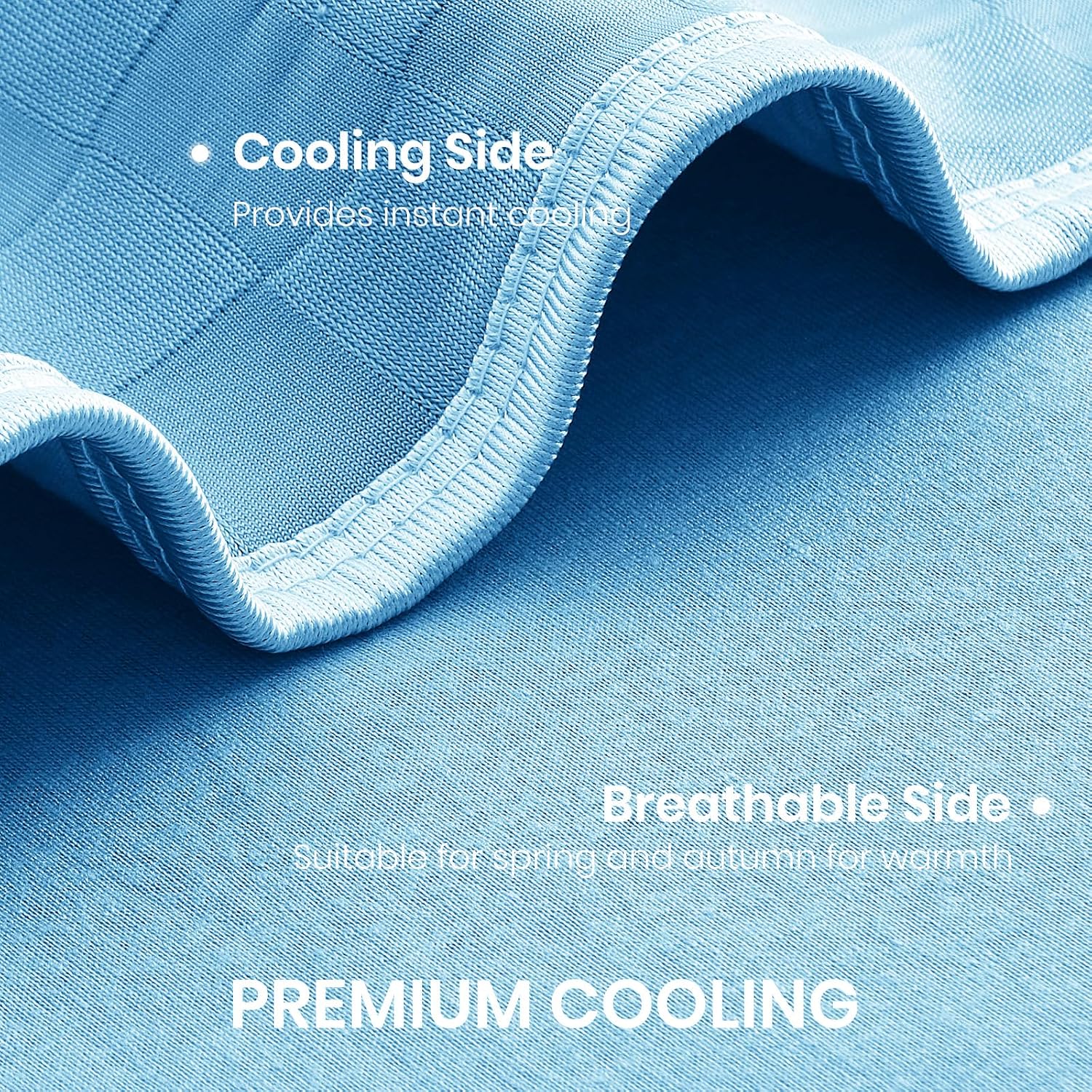Cooling Blanket with Arc-Chill Fabric Technology for Hot Sleepers - Soft & Lightweight