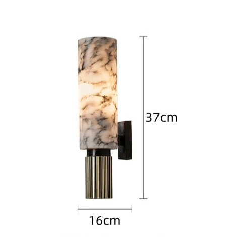 Luxura Marble Wall Sconce for Elegant Home Illumination