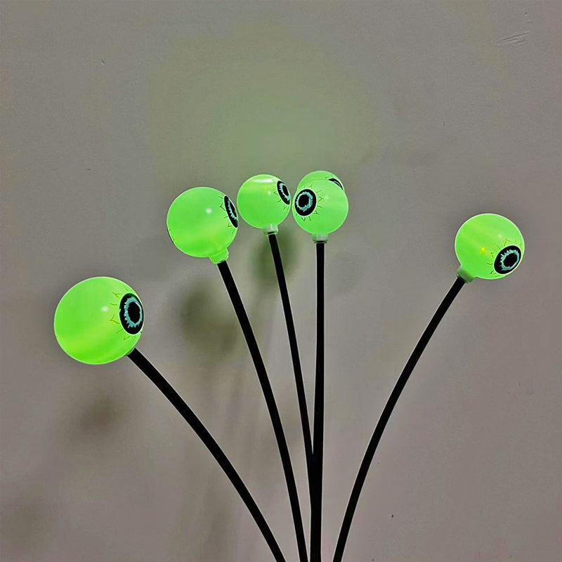 Solar-Powered Halloween Eyeball Lights Outdoor Swaying Spooky Decor