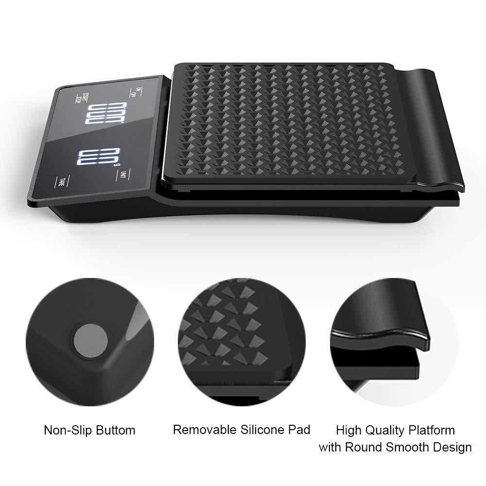Precision Coffee Measurement Scale with Integrated Timer