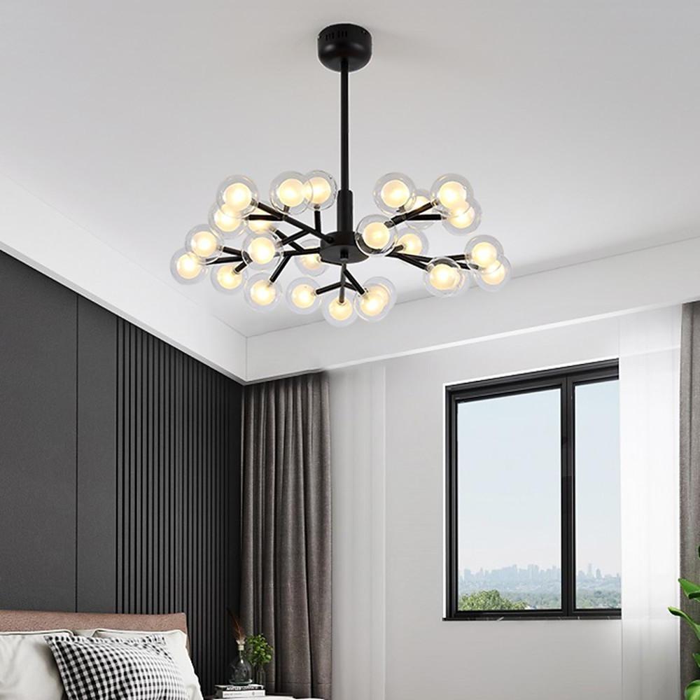 29'' LED 25 Lantern Desgin Chandelier Modern Metal Glass Chandeliers-dazuma