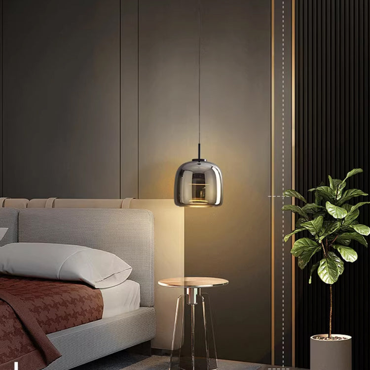 Sleek Black Glass Pendant Light for Chic Interiors