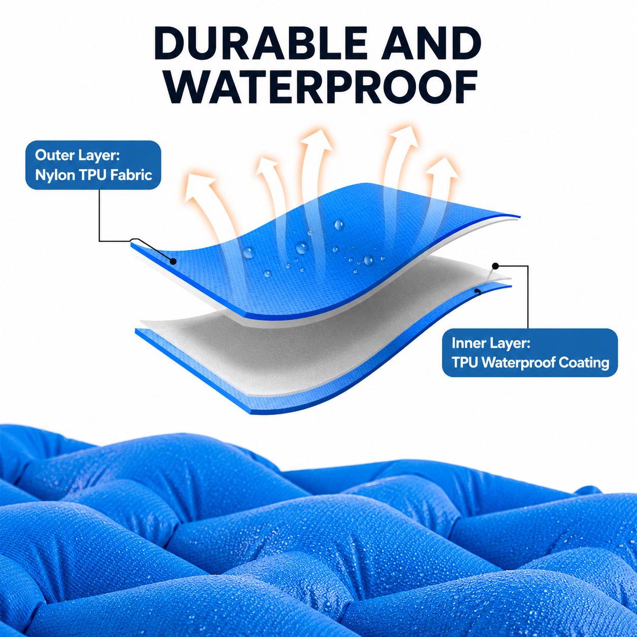 Lightweight Waterproof Camping Air Mattress for Year-Round Outdoor Use