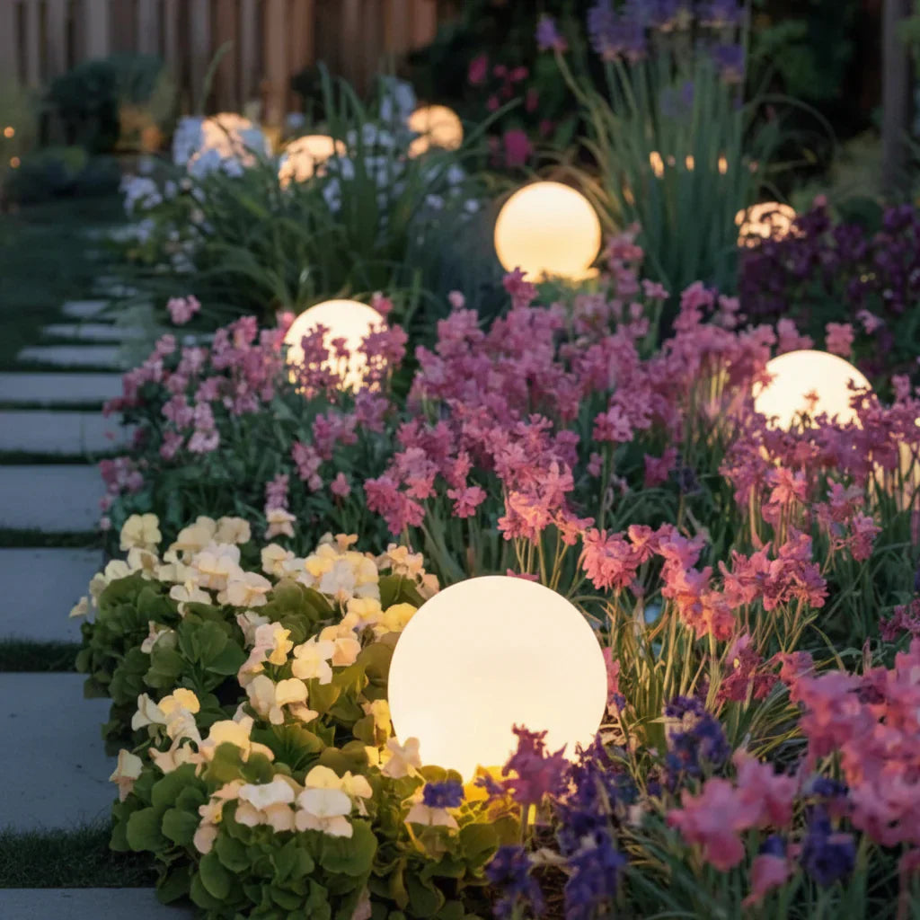 Versatile LED Sphere Light for Outdoor and Indoor Spaces