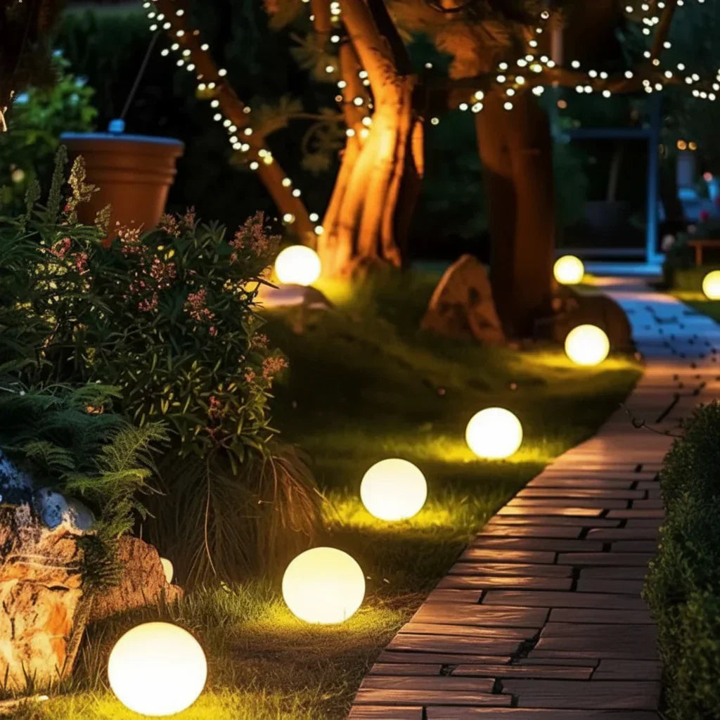 Versatile LED Sphere Light for Outdoor and Indoor Spaces