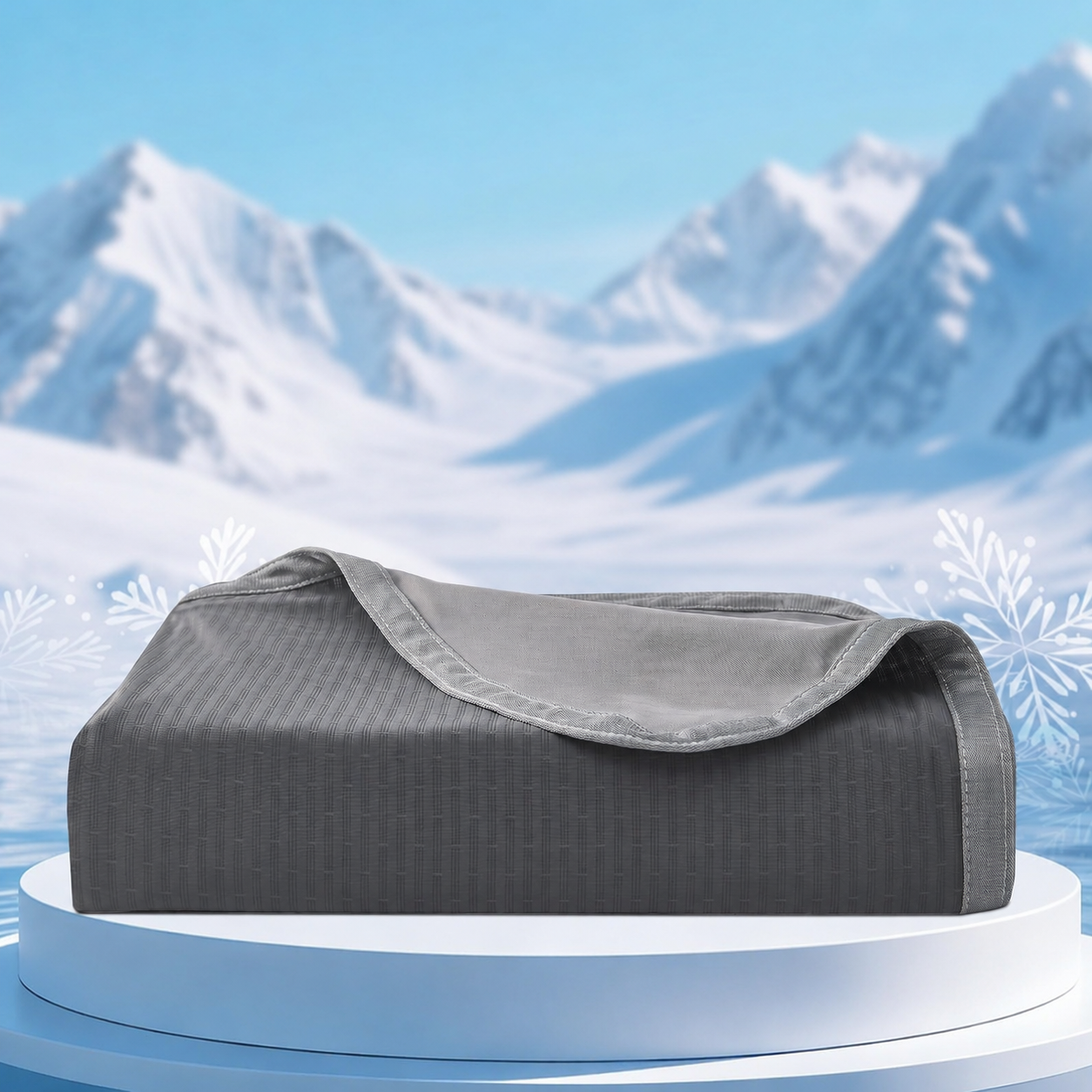 Lightweight Cooling Blanket – Breathable Dual-Sided Throw for Night Sweats