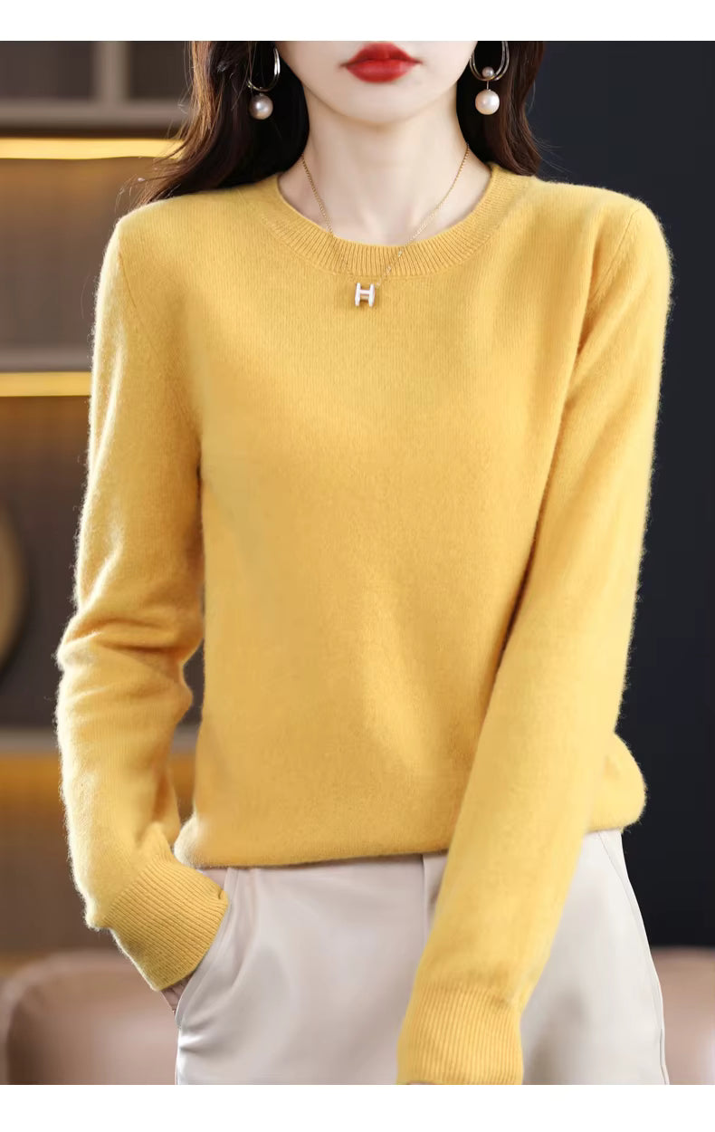LuxeCashmere Women's Pure Merino Wool Sweater Collection