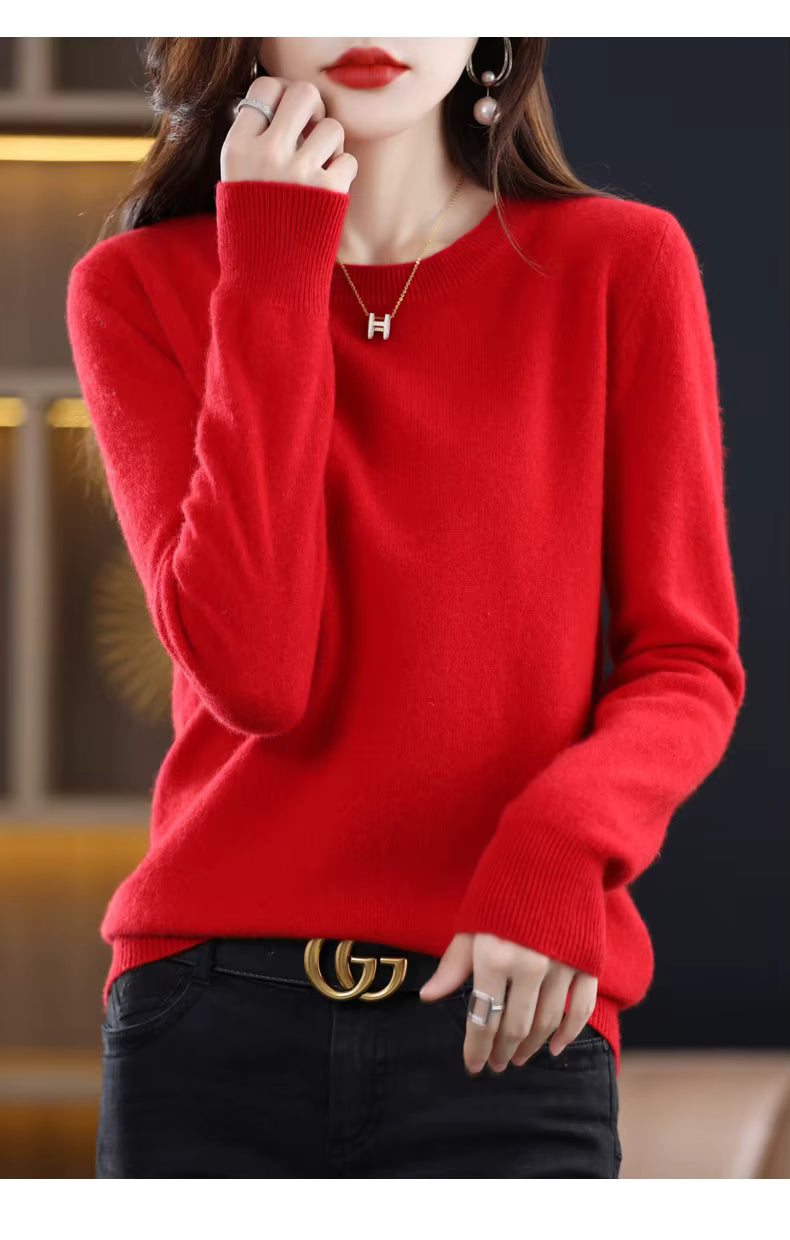 LuxeCashmere Women's Pure Merino Wool Sweater Collection