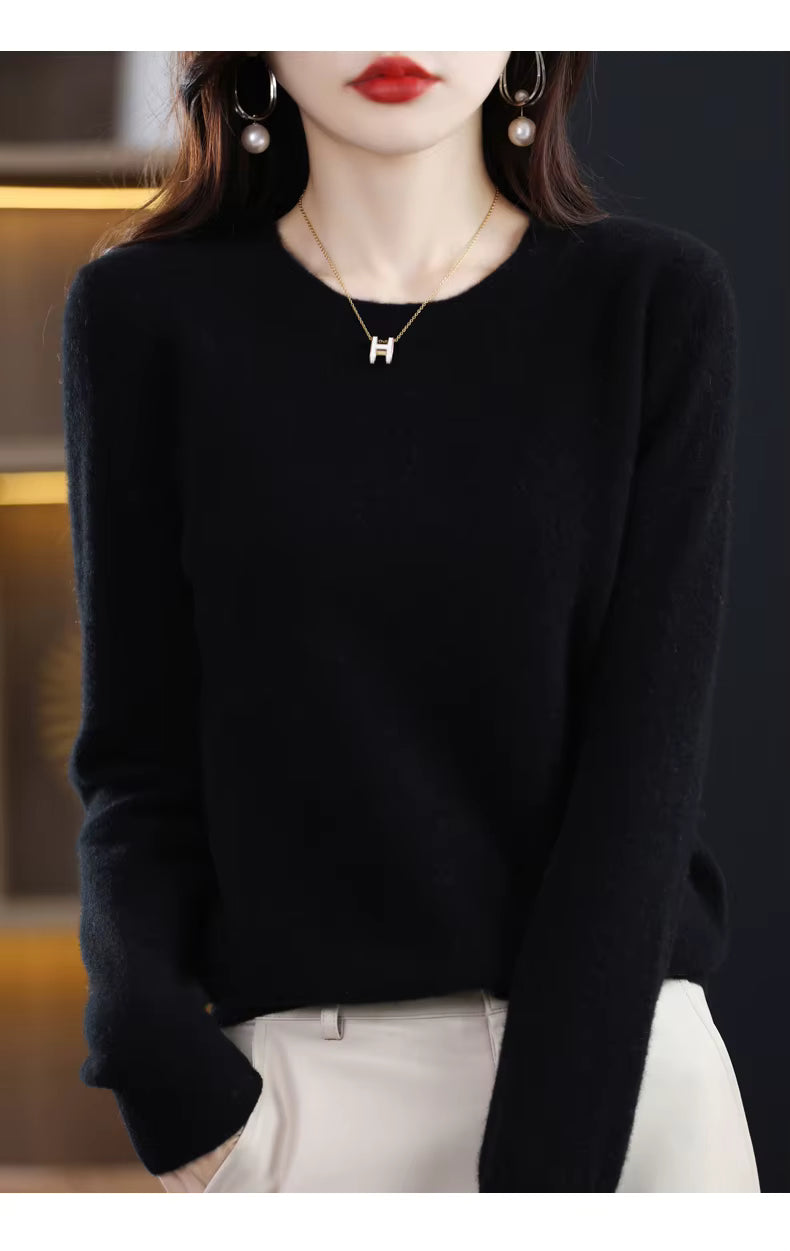 LuxeCashmere Women's Pure Merino Wool Sweater Collection