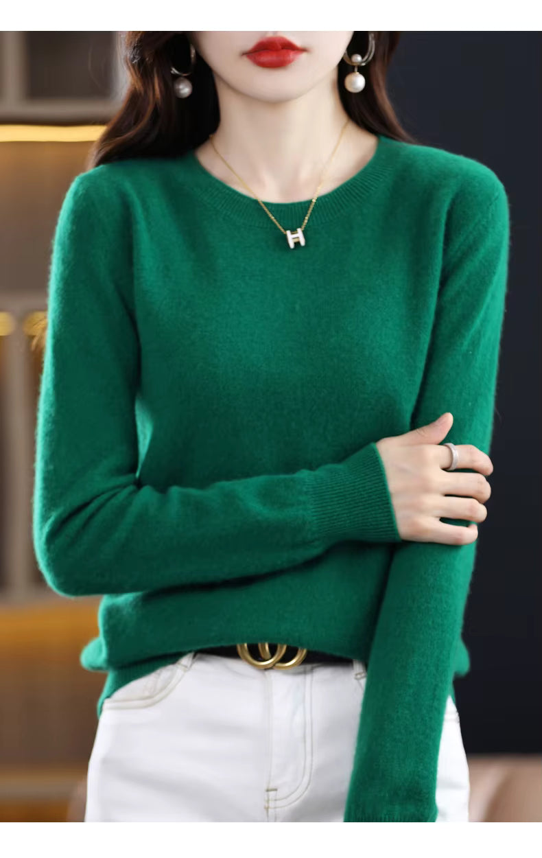 LuxeCashmere Women's Pure Merino Wool Sweater Collection