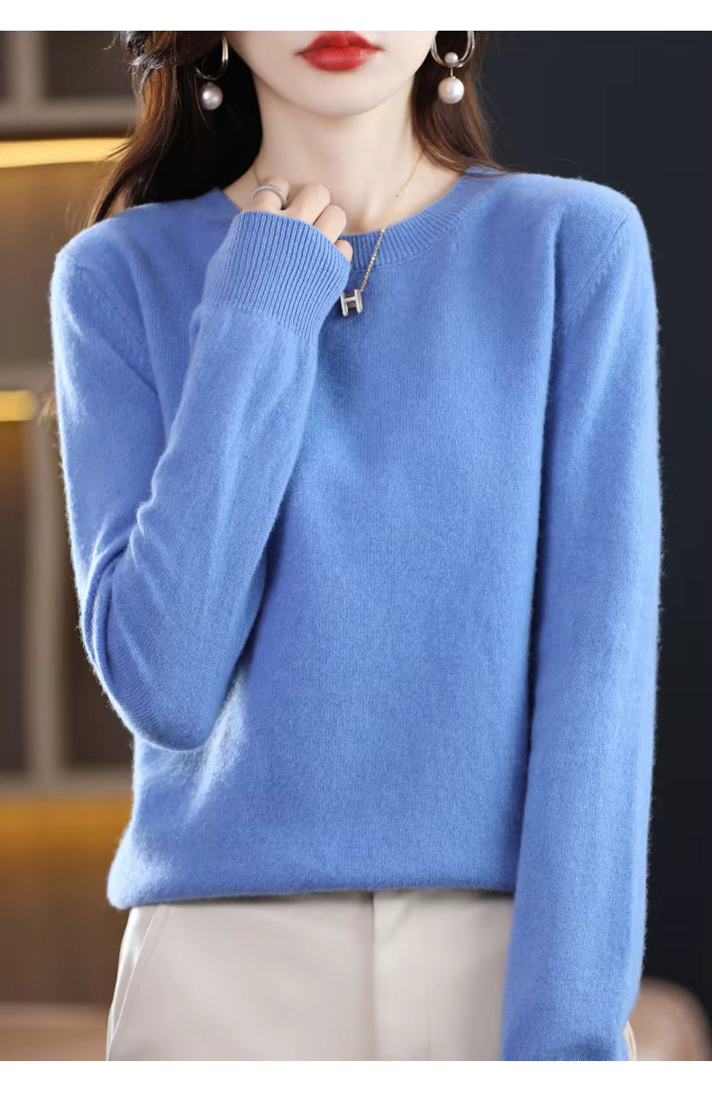 LuxeCashmere Women's Pure Merino Wool Sweater Collection