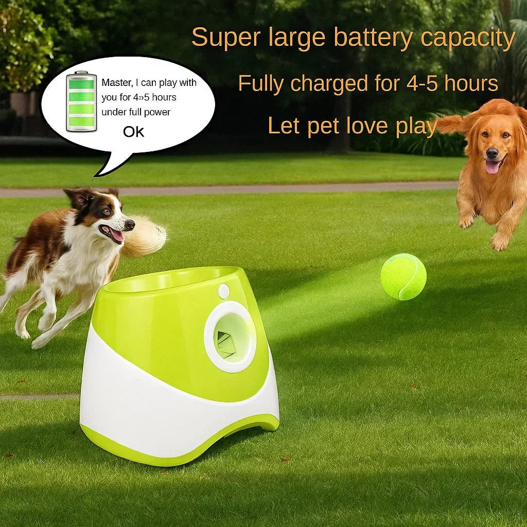 PawPower Automatic Fetch Machine - Rechargeable Dog Playmate