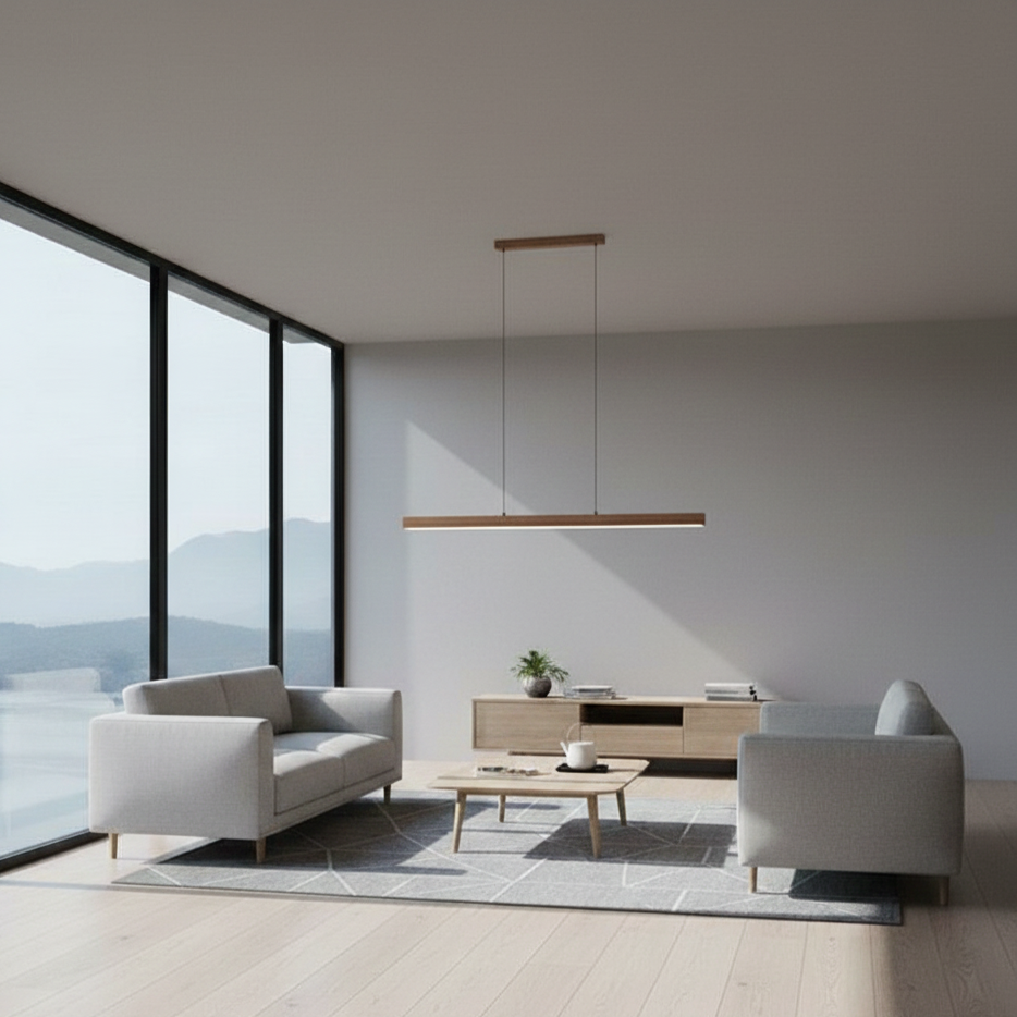 Adjustable Height LED Pendant Light with Dimmable Feature and 3 Color Temperatures - IP20