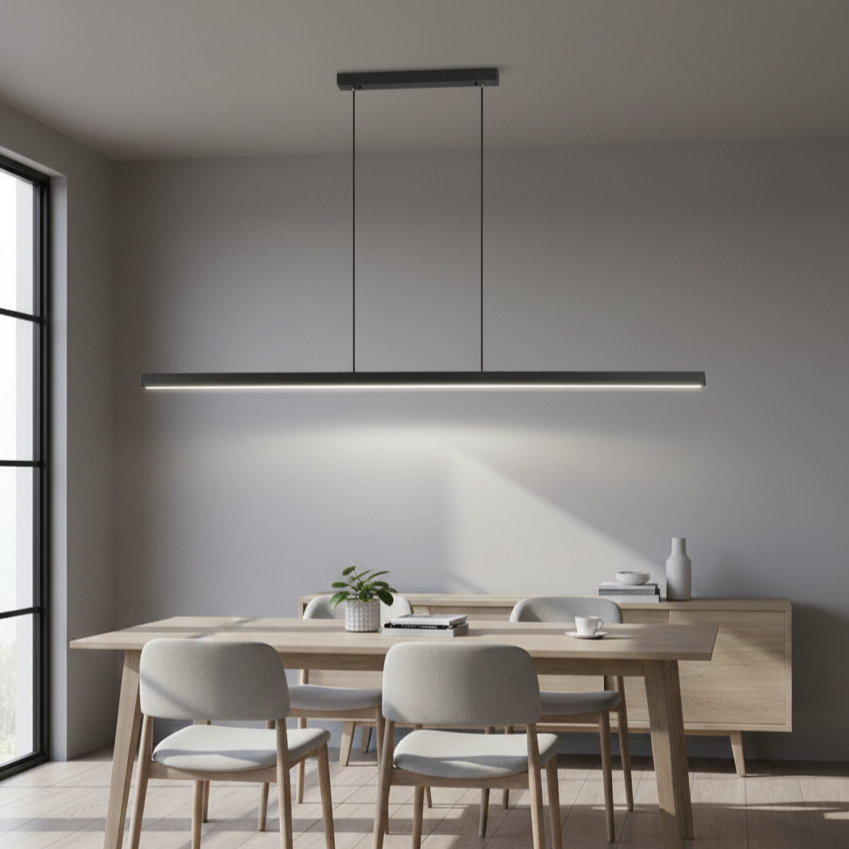 Adjustable Height LED Pendant Light with Dimmable Feature and 3 Color Temperatures - IP20