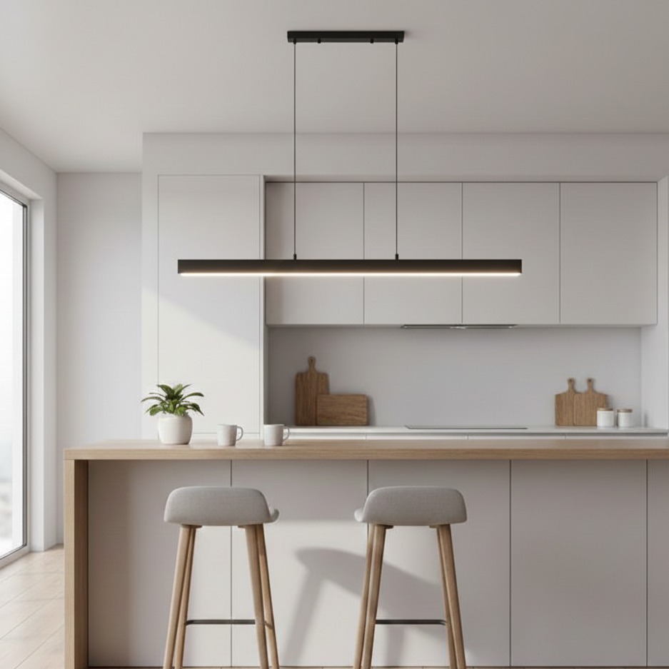 Adjustable Height LED Pendant Light with Dimmable Feature and 3 Color Temperatures - IP20