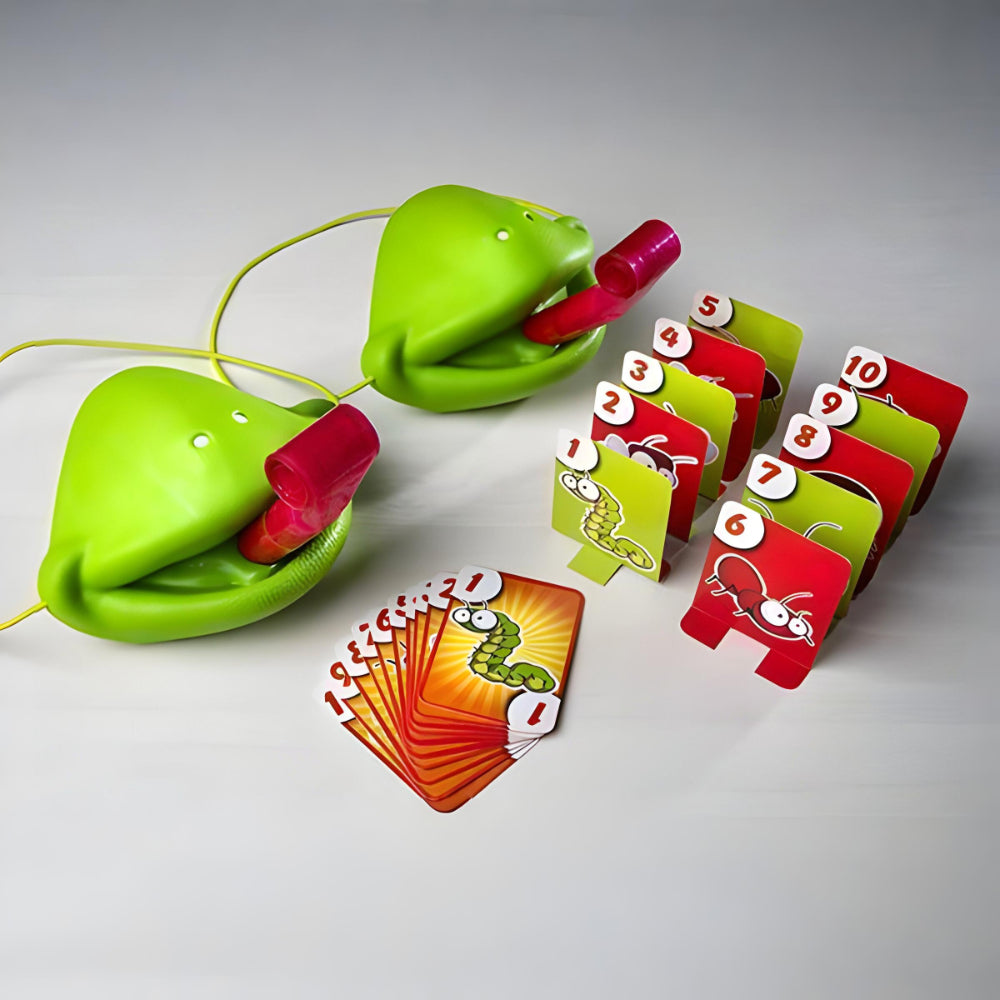 Exciting Kids' Board Game with Colorful Chameleon Masks