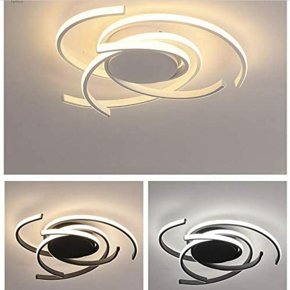 22'' Artistic Scattered Semicircle Painted Aluminum Silicone Flush Mount Lights Bedroom Ceiling Lights