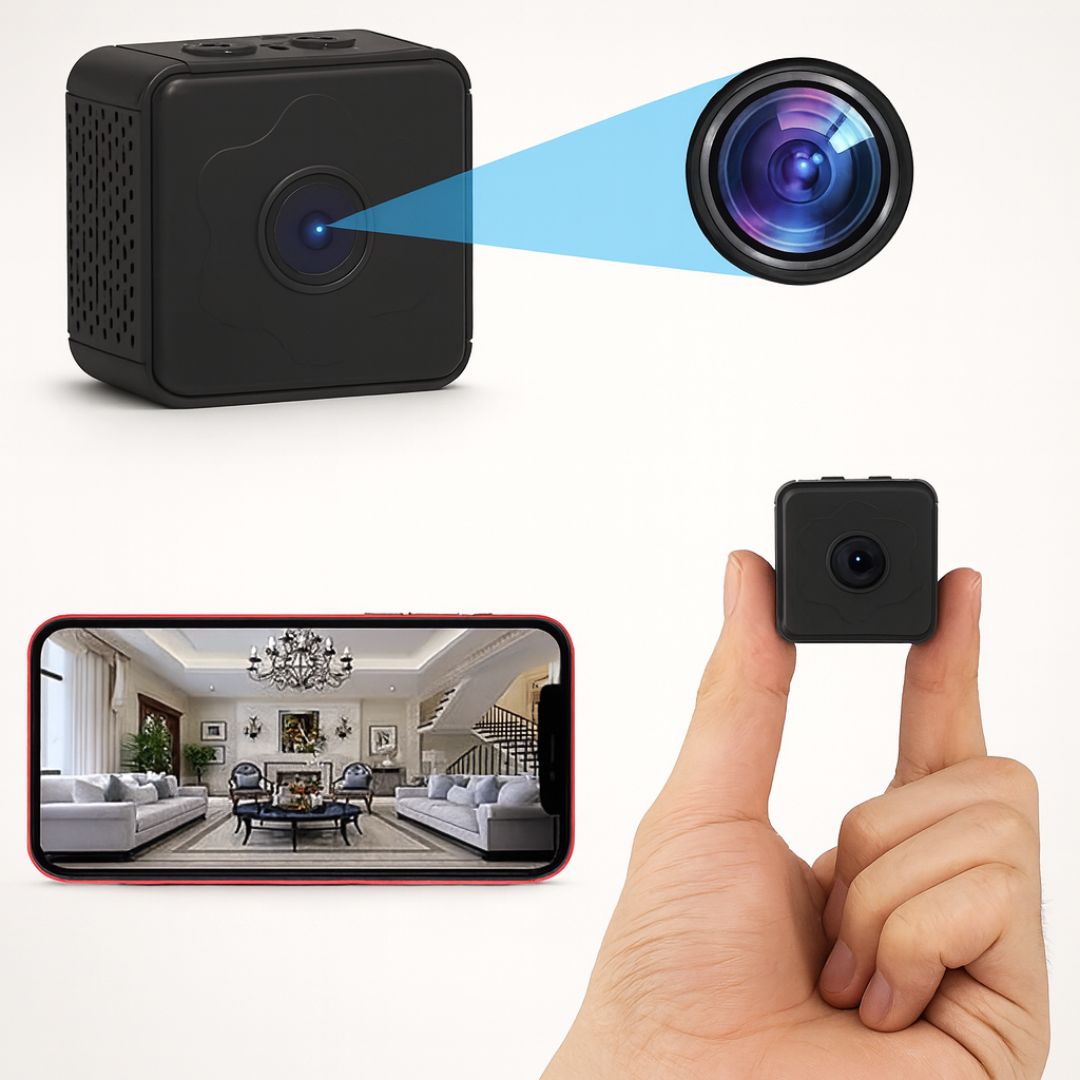 Compact Wireless Camera with Night Vision and Motion Sensor
