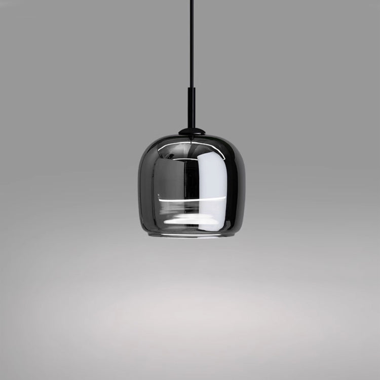 Sleek Black Glass Pendant Light for Chic Interiors