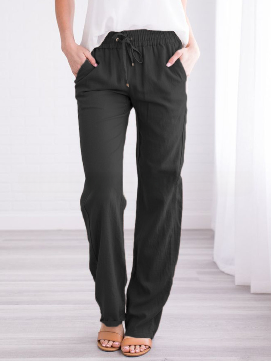 Women’s Casual Pants | Lightweight & Breathable Fabric | Elastic Waistband & Drawstring | Sustainable Design