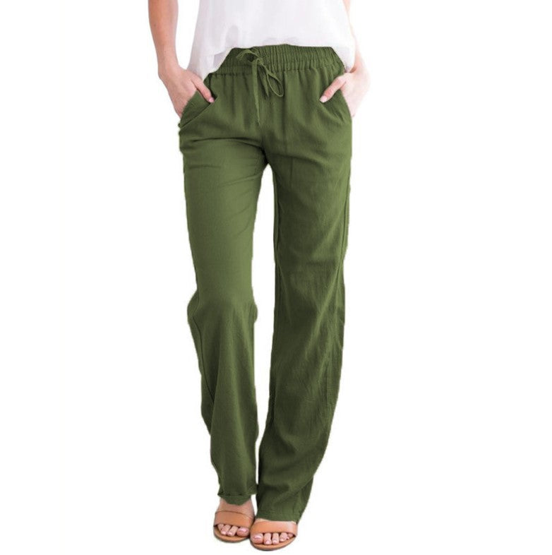 Women’s Casual Pants | Lightweight & Breathable Fabric | Elastic Waistband & Drawstring | Sustainable Design