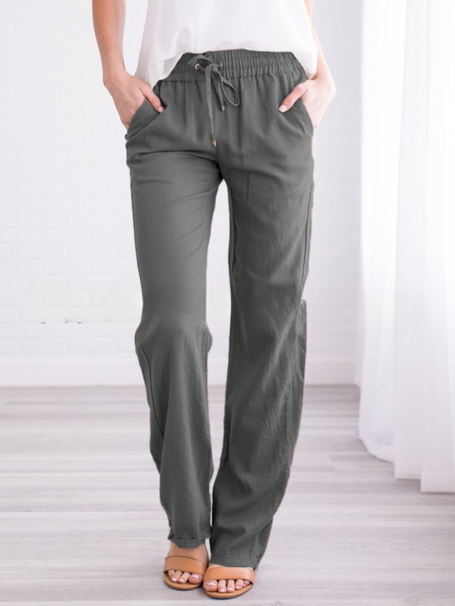 Women’s Casual Pants | Lightweight & Breathable Fabric | Elastic Waistband & Drawstring | Sustainable Design